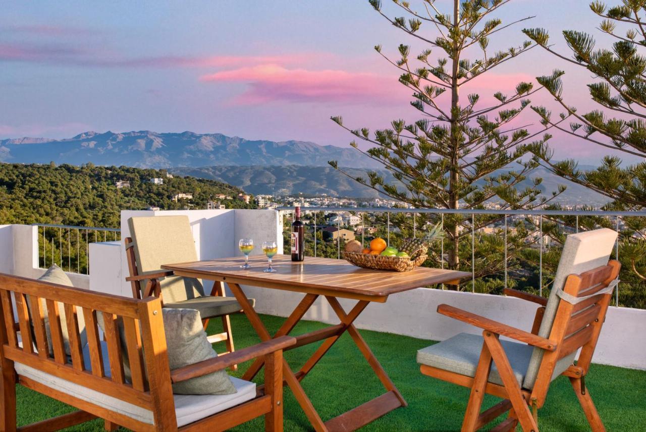 Sunset Home With Sea View Ханья Экстерьер фото