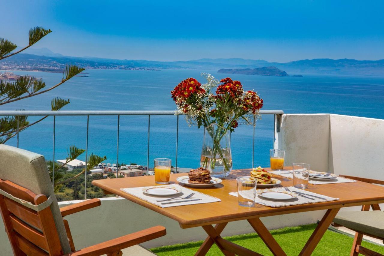 Sunset Home With Sea View Ханья Экстерьер фото