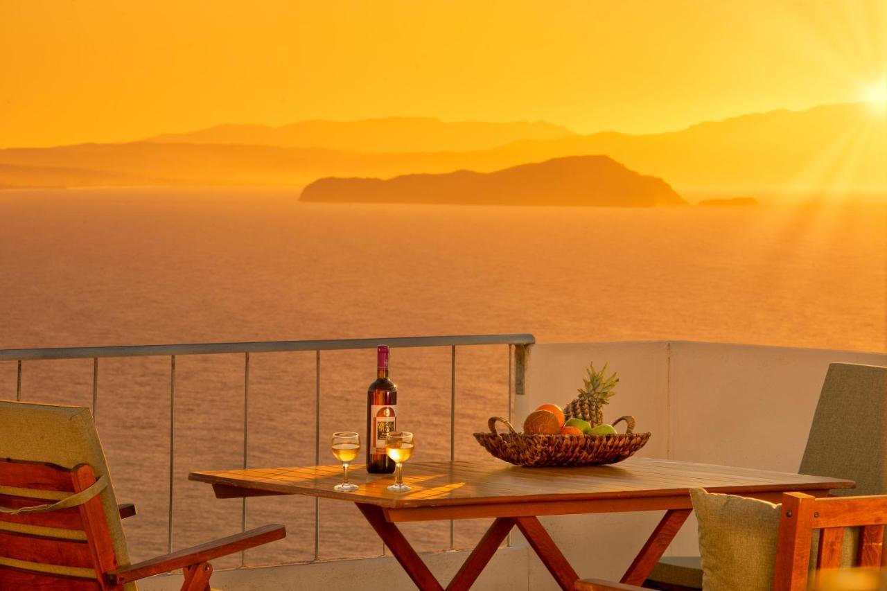 Sunset Home With Sea View Ханья Экстерьер фото
